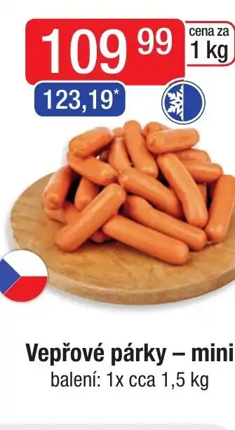 Qanto Vepřové párky - mini nabídka