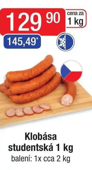 Qanto Klobása studentská 1 kg nabídka