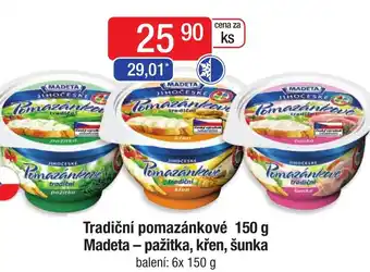 Qanto Tradiční pomazánkové 150 g Madeta - pažitka, křen, šunka nabídka