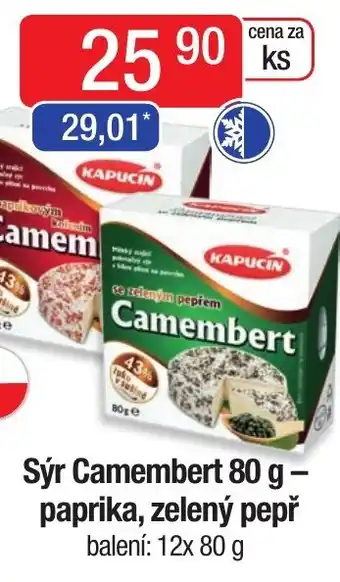 Qanto Sýr Camembert 80 g - paprika, zelený pepř nabídka