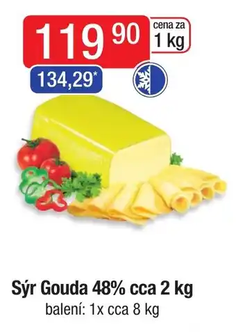 Qanto Sýr Gouda 48% cca 2 kg nabídka