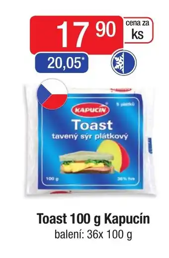 Qanto Toast 100 g Kapucín nabídka