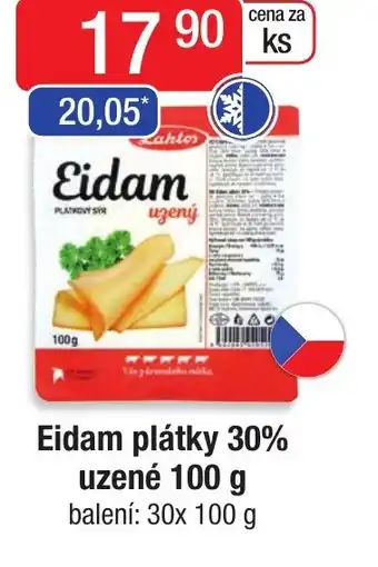 Qanto Eidam plátky 30% uzené 100 g nabídka