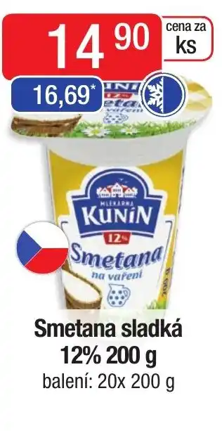 Qanto Smetana sladká 12% 200 g nabídka