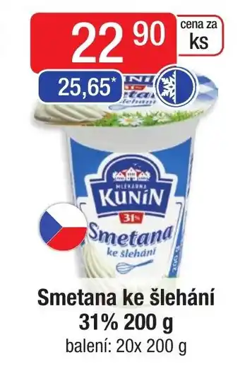 Qanto Smetana ke šlehání 31% 200 g nabídka