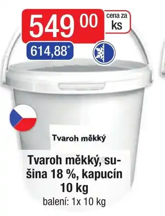 Qanto Tvaroh měkký, su-šina 18 %, kapucín 10 kg nabídka