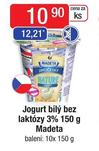 Qanto Jogurt bílý bez laktózy 3% 150 g Madeta nabídka