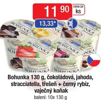 Qanto Bohunka 130 g, čokoládová, jahoda, stracciatella, třešeň + černý rybíz, vaječný koňak nabídka
