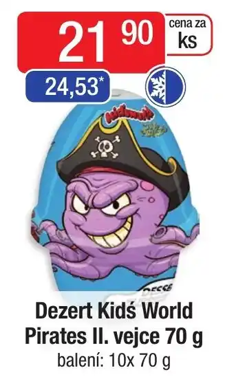 Qanto Dezert Kids World Pirates II. vejce 70 g nabídka