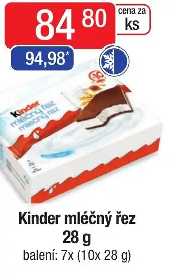 Qanto Kinder mléčný řez 28 g nabídka