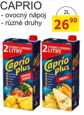 BENE Nápoje CAPRIO 2L nabídka