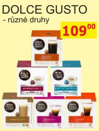 BENE Nápoje DOLCE GUSTO nabídka