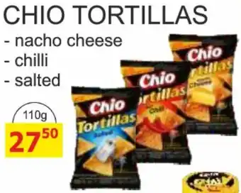BENE Nápoje CHIO TORTILLAS nabídka