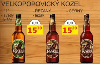 BENE Nápoje VELKOPOPOVICKÝ KOZEL nabídka