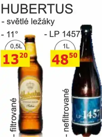 BENE Nápoje HUBERTUS nabídka