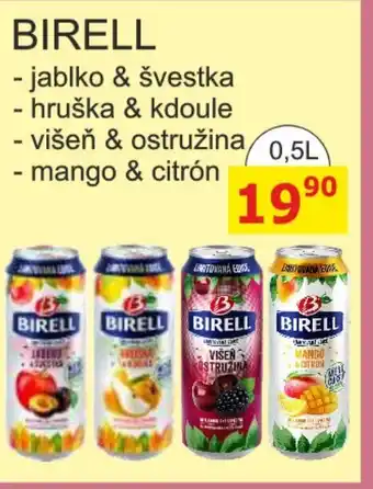 BENE Nápoje BIRELL 0.5L nabídka