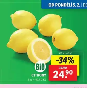 Lidl Citrony nabídka