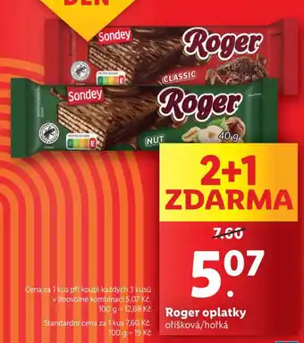 Lidl Roger oplatky nabídka