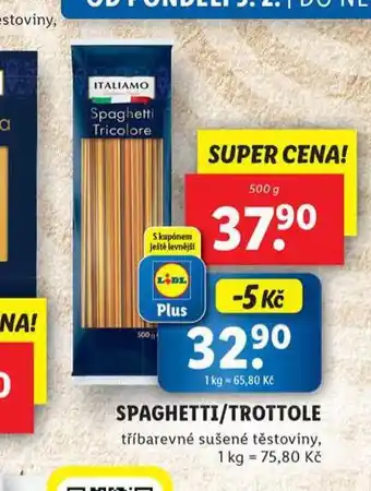 Lidl Spaghetti nabídka