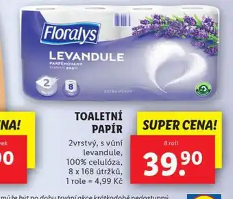 Lidl Floralys toaletní papír nabídka