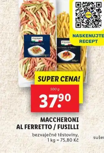 Lidl Fusilli nabídka