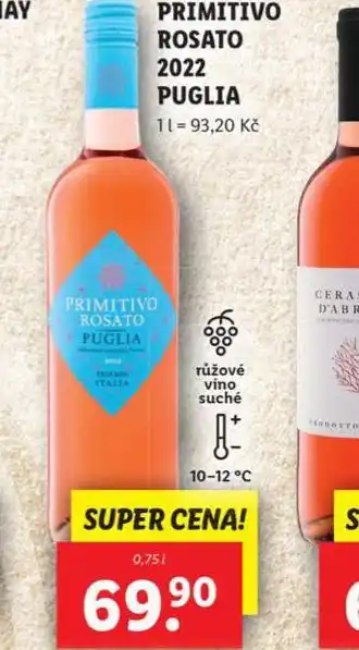 Lidl Primitivo rosato nabídka