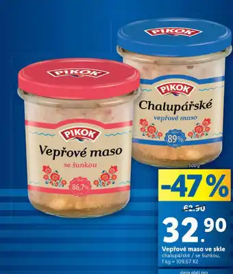 Lidl Vepřové maso ve skle nabídka