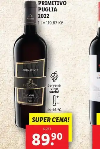 Lidl Primitivo puglia nabídka