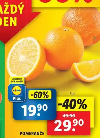 Lidl Pomeranče nabídka