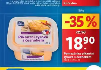 Lidl Pomazánka pikantní sýrová s česnekem nabídka