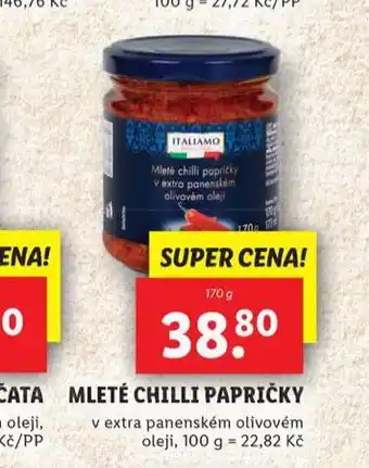 Lidl Mleté chilli papričky nabídka