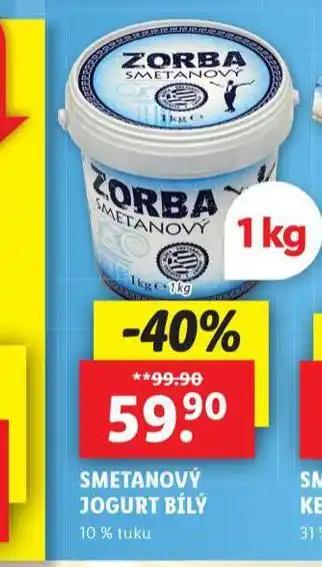 Lidl Smetanový jogurt nabídka