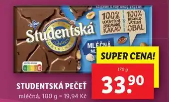 Lidl Studentská pečeť nabídka