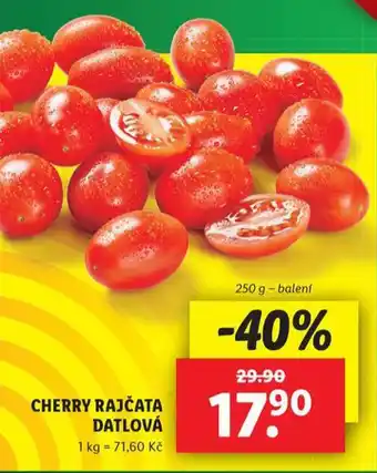 Lidl Cherry rajčata nabídka