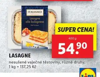 Lidl Lasagne nabídka