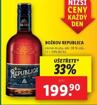 Lidl Božkov republica nabídka