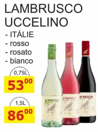 BENE Nápoje LAMBRUSCO UCCELINO nabídka