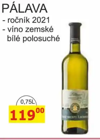PÁLAVA 0.75L