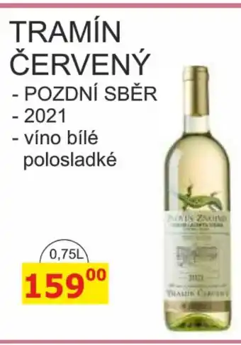 BENE Nápoje TRAMÍN ČERVENÝ 0.75L nabídka