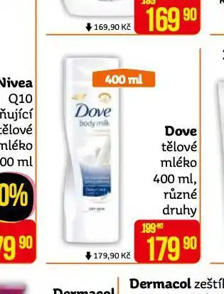 Teta Dove tělové mléko nabídka