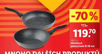 Lidl Hliníková pánev / wok 28 cm nabídka
