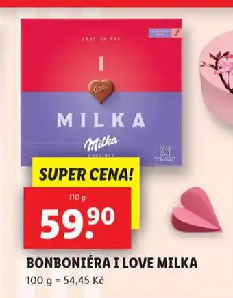 Lidl Bonboniéra i love milka nabídka