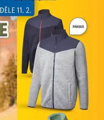 Lidl Pánská fleecová mikina nabídka