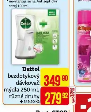 Teta Dettol bezdotykový dávkovač mýdla nabídka