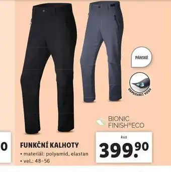 Lidl Pánské funkční kalhoty nabídka