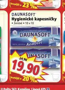 Norma Daunasoft papírové kapesníky nabídka