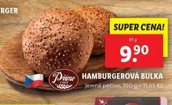 Lidl Hamburgerová bulka nabídka