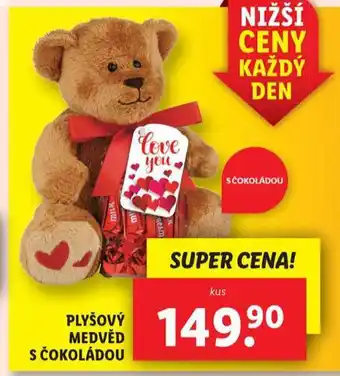 Plyšový medvěd s čokoládou