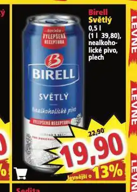 Norma Birell nealkoholické pivo nabídka