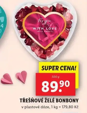 Lidl Třešňové želé bonbony nabídka